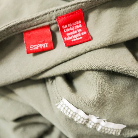 Sage Green Ruffle Neck Tank Top 🫒 ESPRIT - Picture 4 of 8